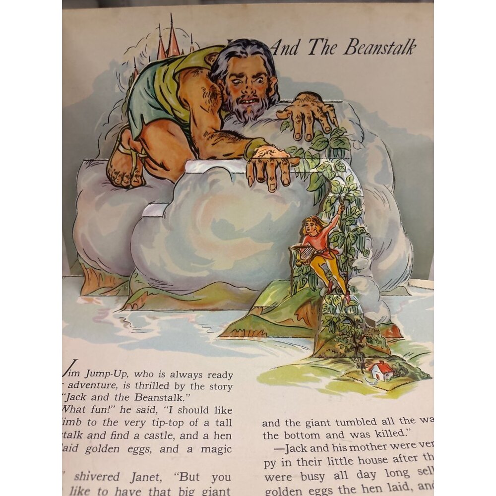 Vintage 1942 Jolly Jump-Ups Pop-Up Book Nursery StoriesMcLoughlin Bros Pop-Ups - Picture 11 of 14